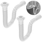 Sifão Sanfonado Universal 81cm Branco | Astra | Kit C/ 2 Un